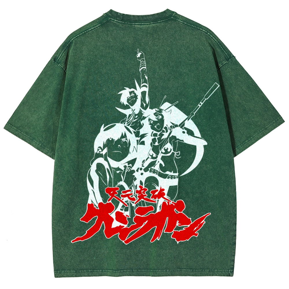 Tengen Toppa Unisex Fit Washed T-Shirt 2508014873