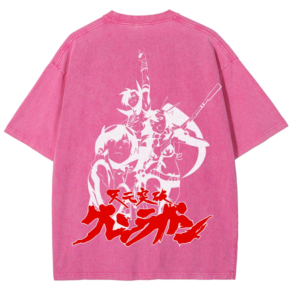 Tengen Toppa Unisex Fit Washed T-Shirt 2508014873