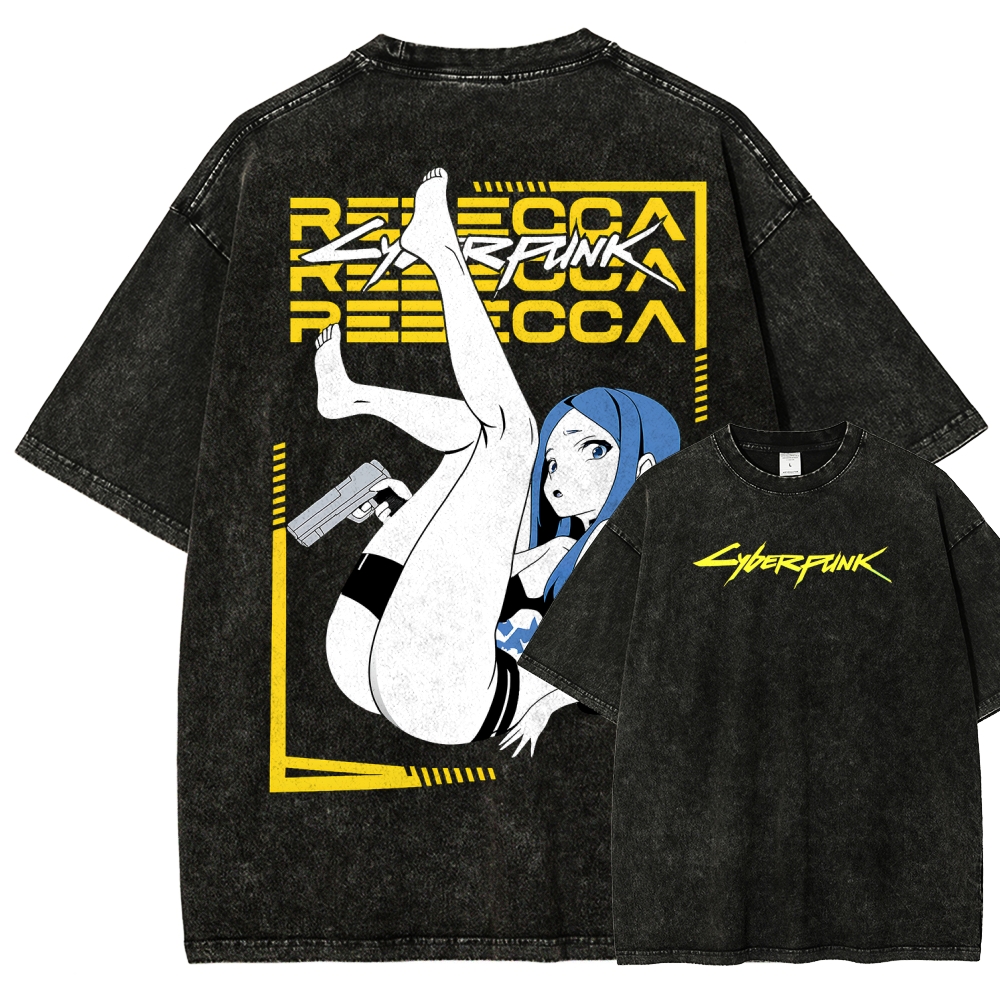 Cyberpunk Unisex Fit Washed T-Shirt 2508015999