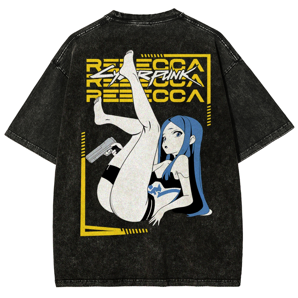 Cyberpunk Unisex Fit Washed T-Shirt 2508015999