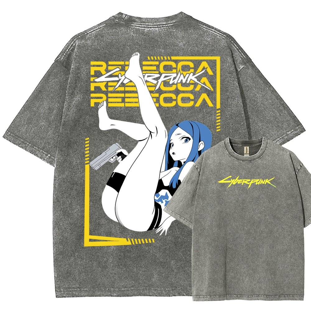 Cyberpunk Unisex Fit Washed T-Shirt 2508015999