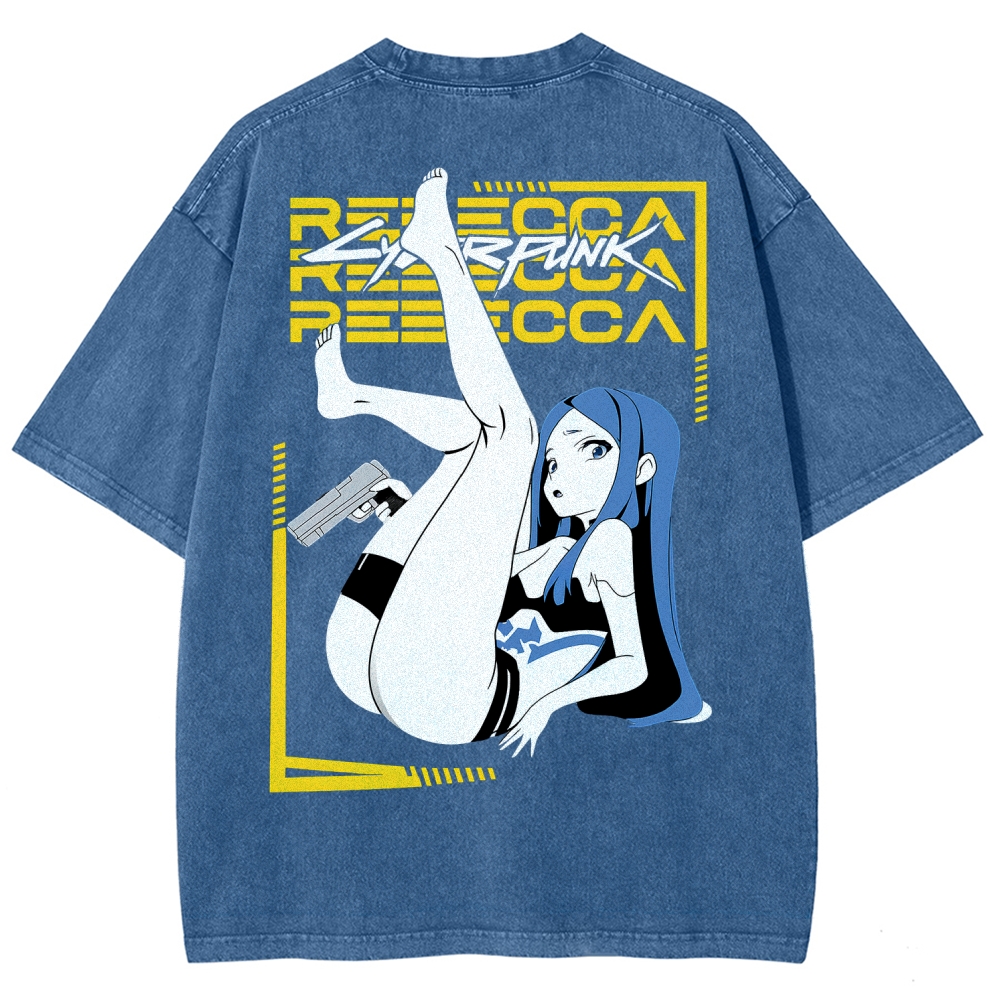 Cyberpunk Unisex Fit Washed T-Shirt 2508015999