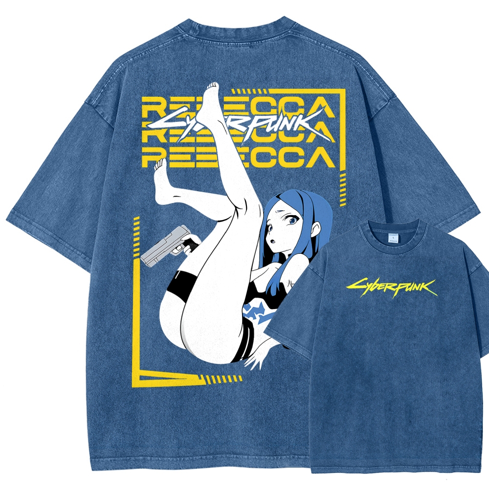 Cyberpunk Unisex Fit Washed T-Shirt 2508015999