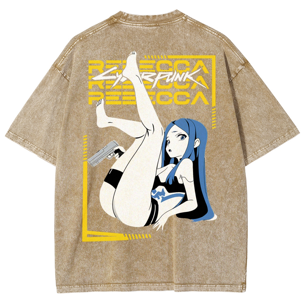 Cyberpunk Unisex Fit Washed T-Shirt 2508015999