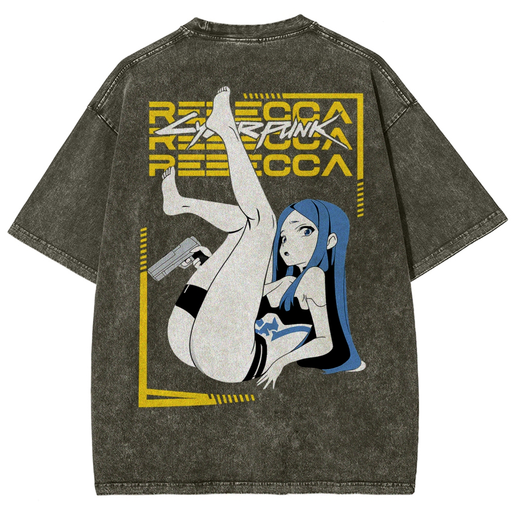 Cyberpunk Unisex Fit Washed T-Shirt 2508015999