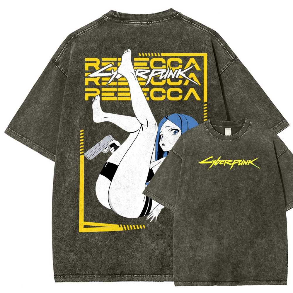 Cyberpunk Unisex Fit Washed T-Shirt 2508015999