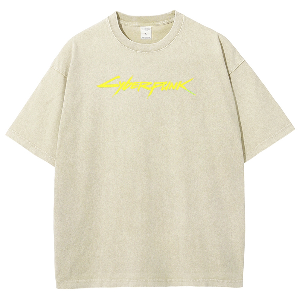 Cyberpunk Unisex Fit Washed T-Shirt 2508015999