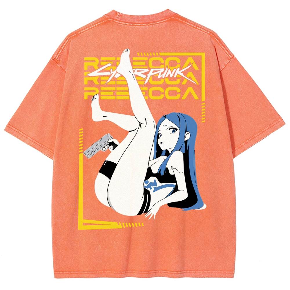 Cyberpunk Unisex Fit Washed T-Shirt 2508015999