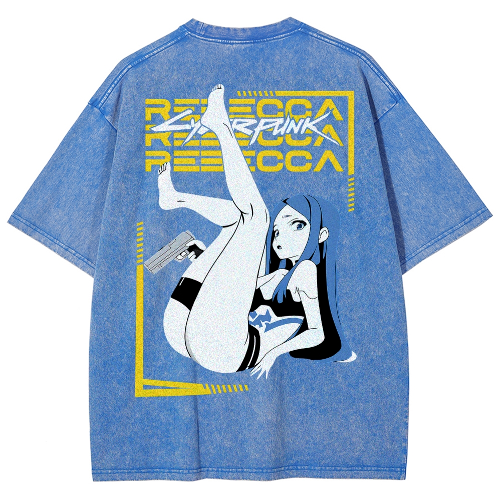 Cyberpunk Unisex Fit Washed T-Shirt 2508015999