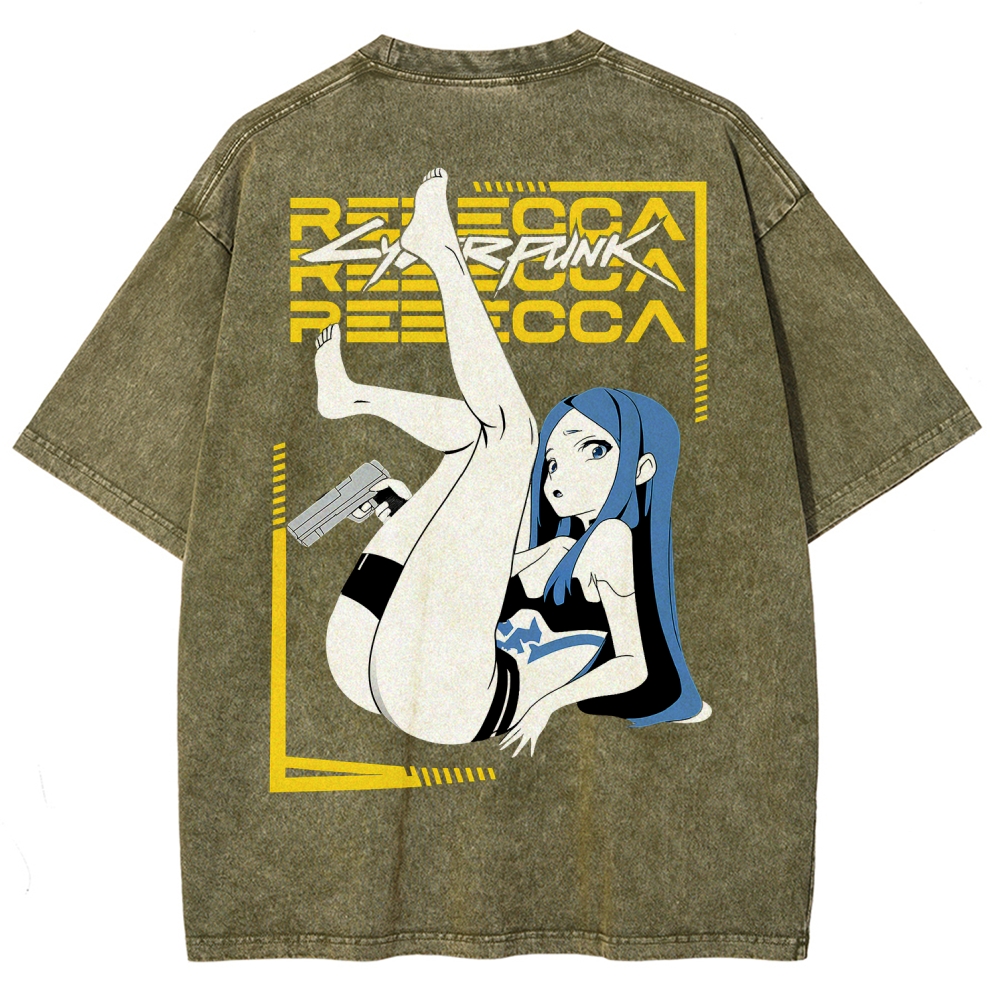 Cyberpunk Unisex Fit Washed T-Shirt 2508015999