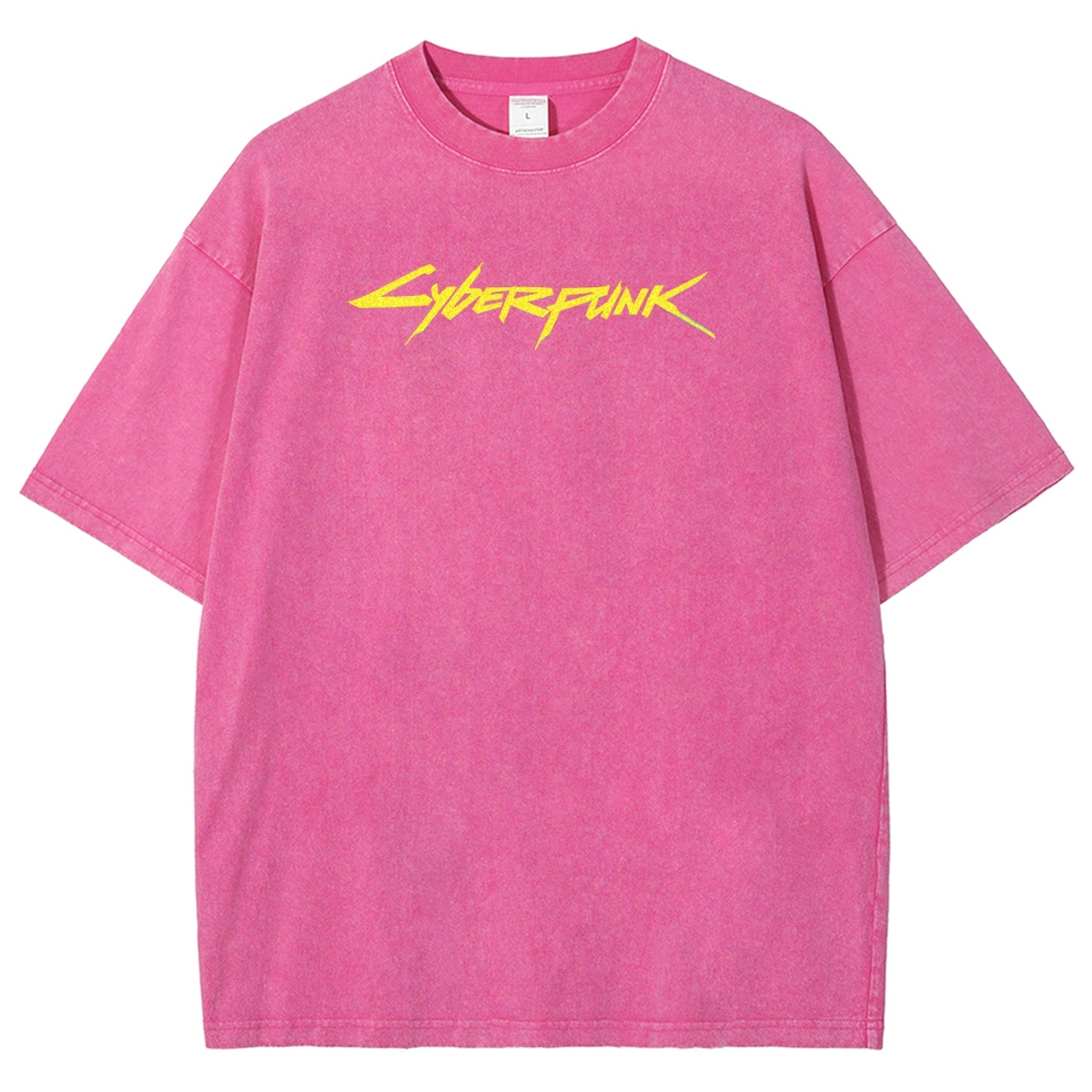 Cyberpunk Unisex Fit Washed T-Shirt 2508015999