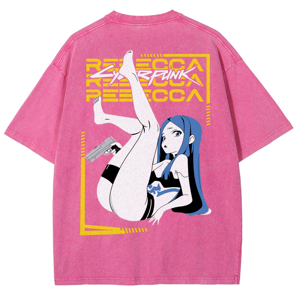 Cyberpunk Unisex Fit Washed T-Shirt 2508015999
