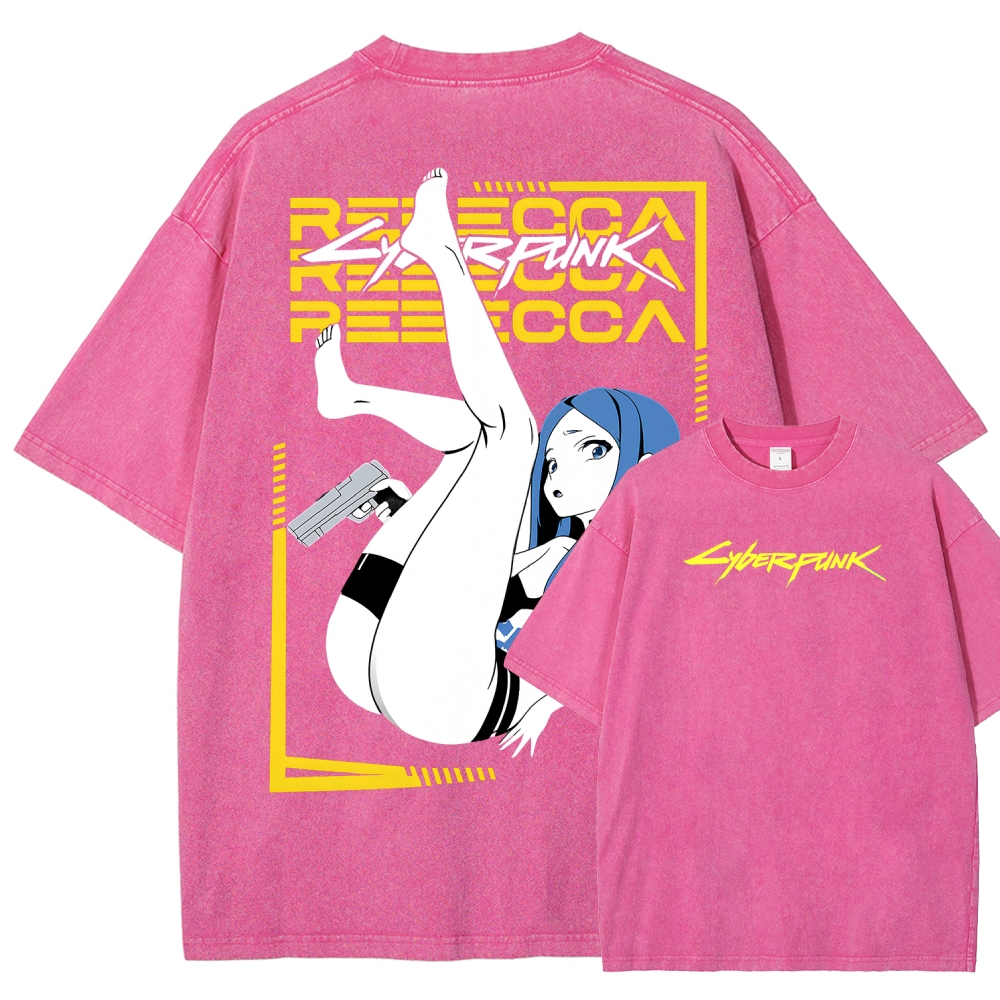 Cyberpunk Unisex Fit Washed T-Shirt 2508015999