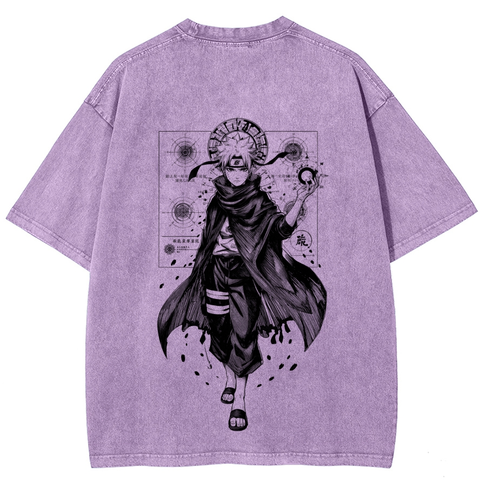 Naruto Unisex Fit Washed T-Shirt 2508017073
