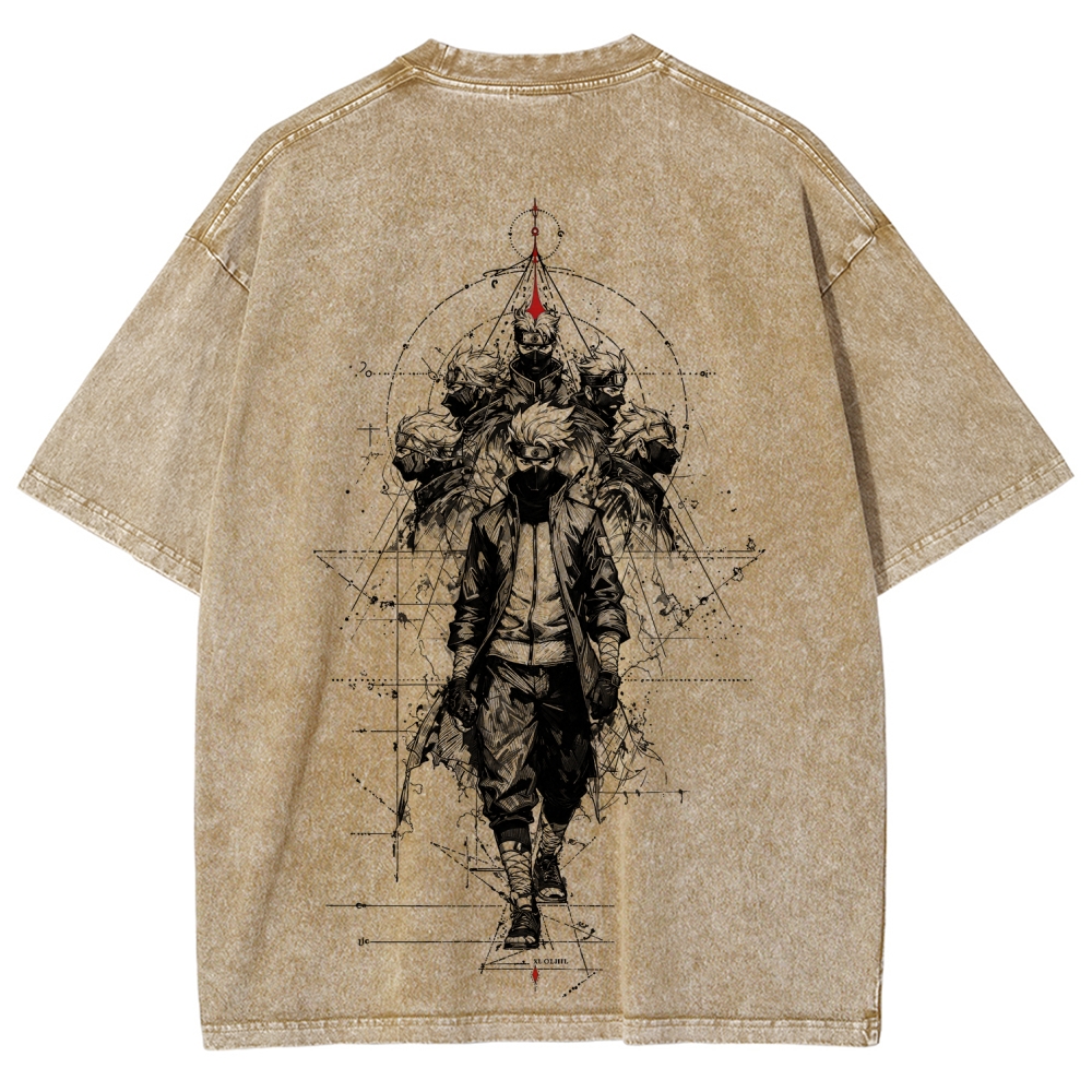 Naruto Unisex Fit Washed T-Shirt 2508017087
