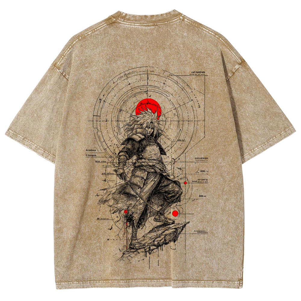 Naruto Unisex Fit Washed T-Shirt 2508017092