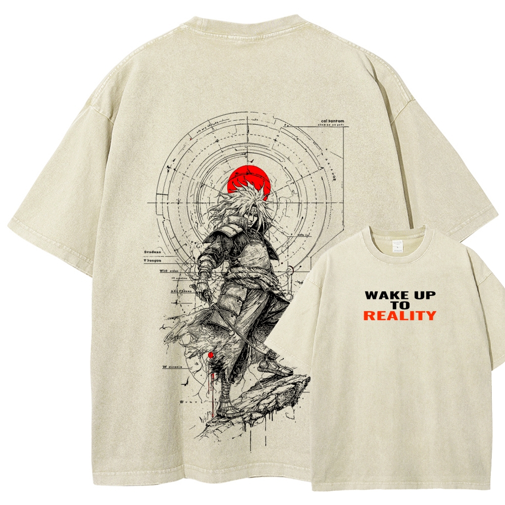 Naruto Unisex Fit Washed T-Shirt 2508017092