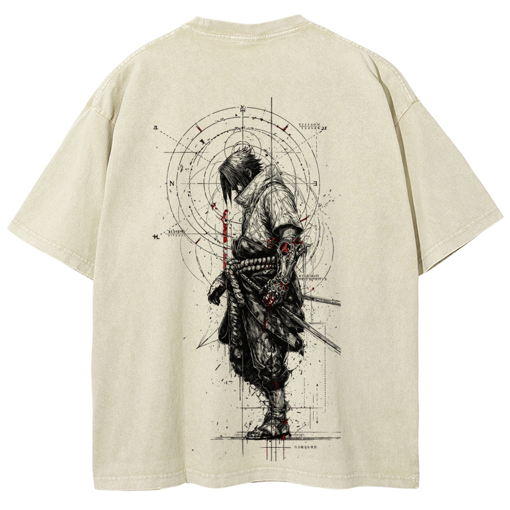 Naruto Unisex Fit Washed T-Shirt 2508017121