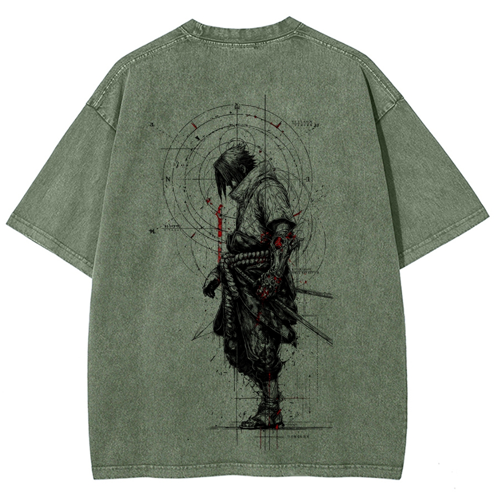 Naruto Unisex Fit Washed T-Shirt 2508017121