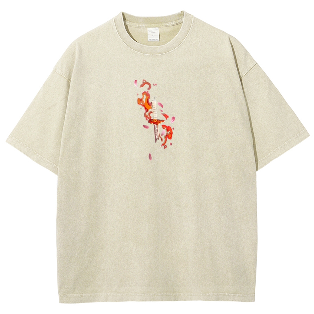 Demon Slayer Unisex Fit Washed T-Shirt 2508018941