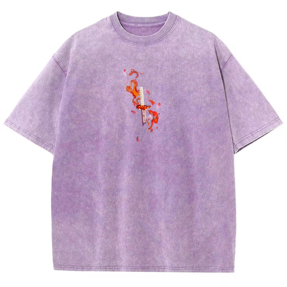 Demon Slayer Unisex Fit Washed T-Shirt 2508018941