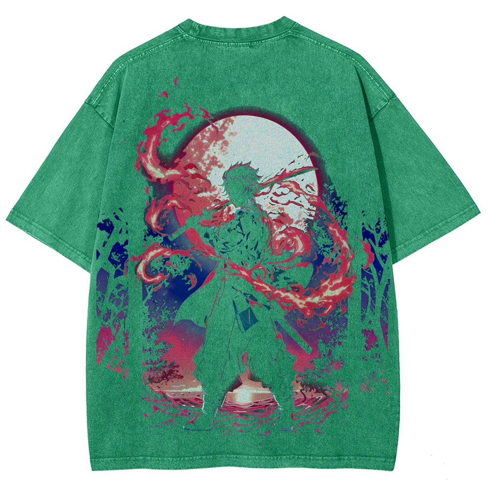 Demon Slayer Unisex Fit Washed T-Shirt 2508018941