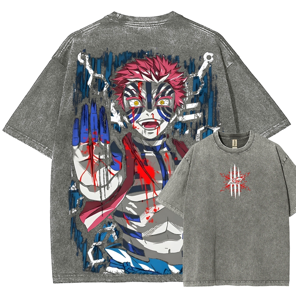 Demon Slayer Unisex Fit Washed T-Shirt 2508019191