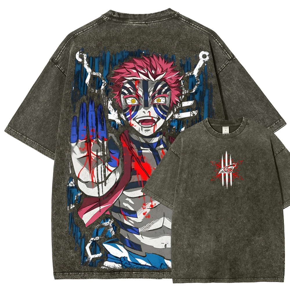 Demon Slayer Unisex Fit Washed T-Shirt 2508019191