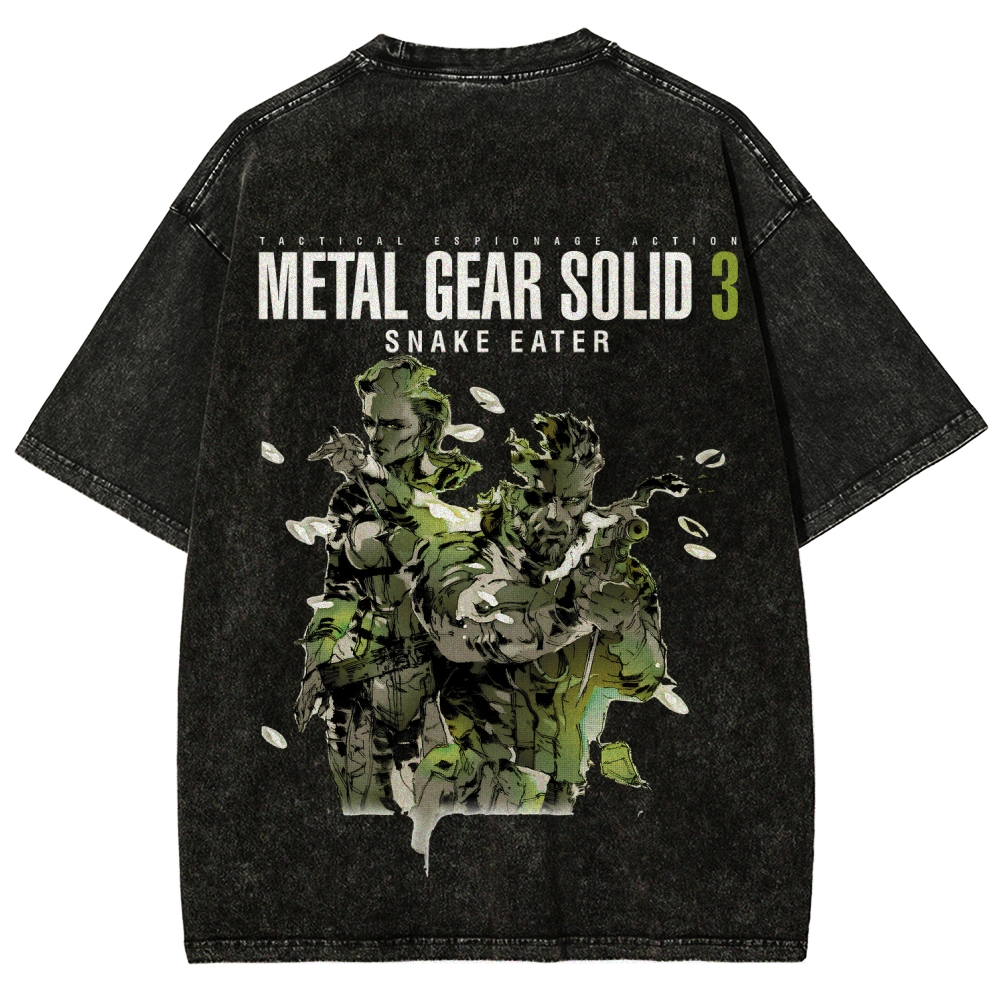 Metal Gear Solid Unisex Fit Washed T-Shirt 2508020481