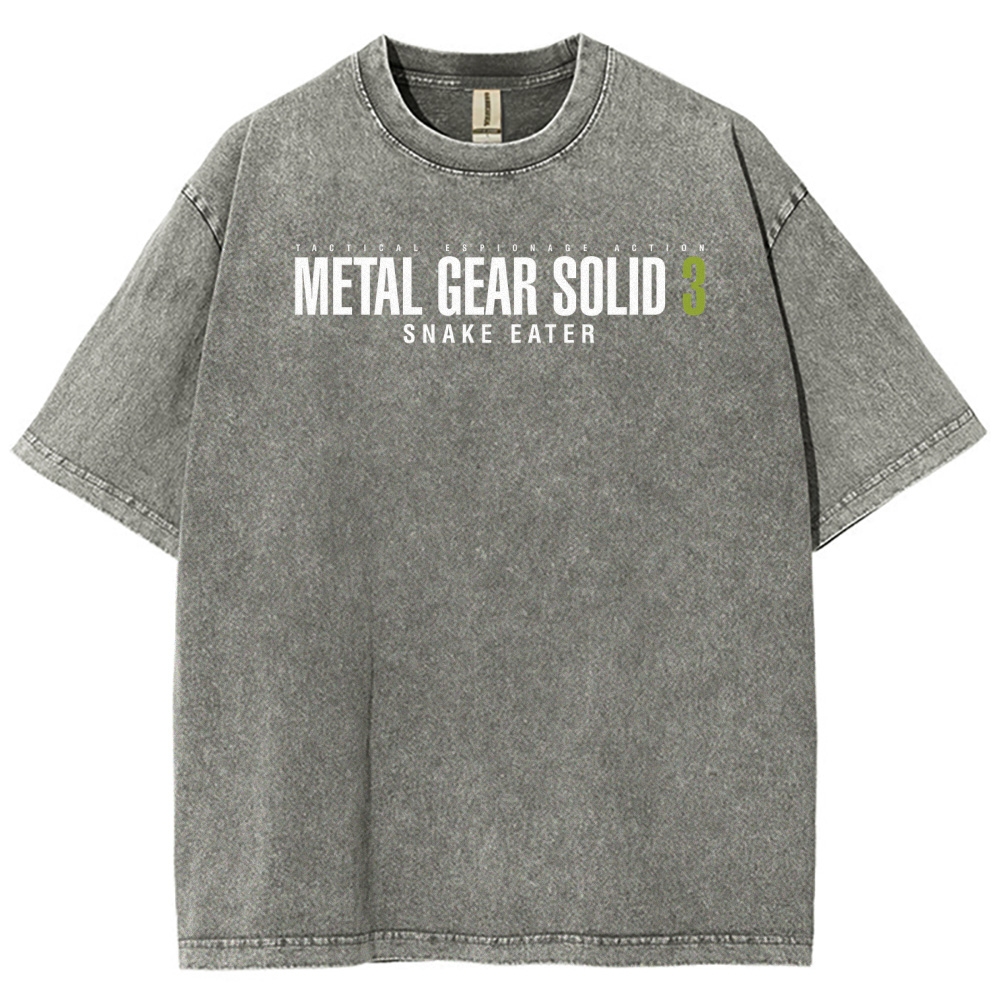 Metal Gear Solid Unisex Fit Washed T-Shirt 2508020481