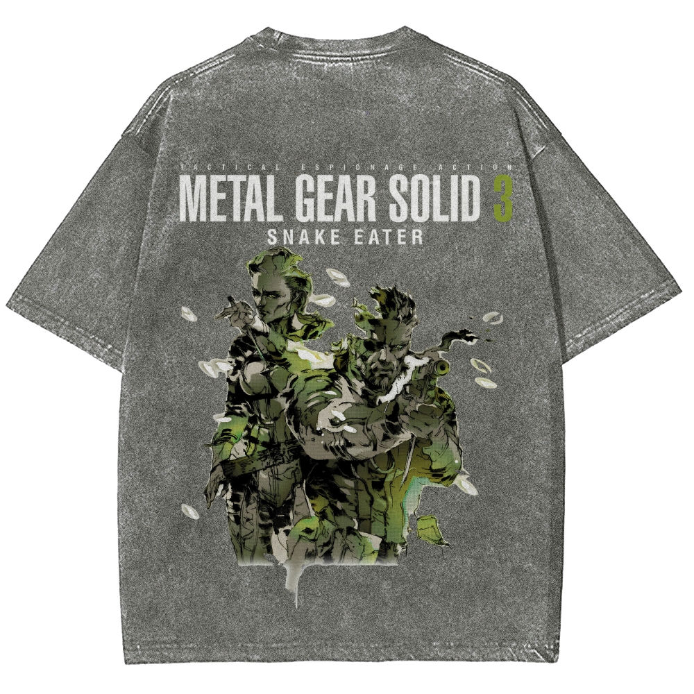 Metal Gear Solid Unisex Fit Washed T-Shirt 2508020481
