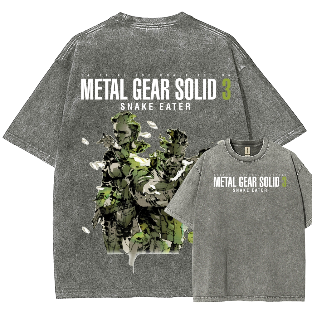 Metal Gear Solid Unisex Fit Washed T-Shirt 2508020481