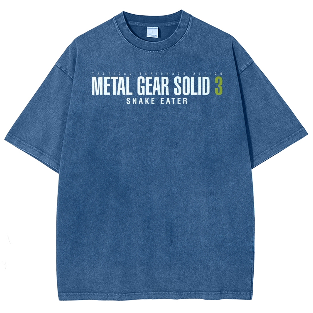 Metal Gear Solid Unisex Fit Washed T-Shirt 2508020481