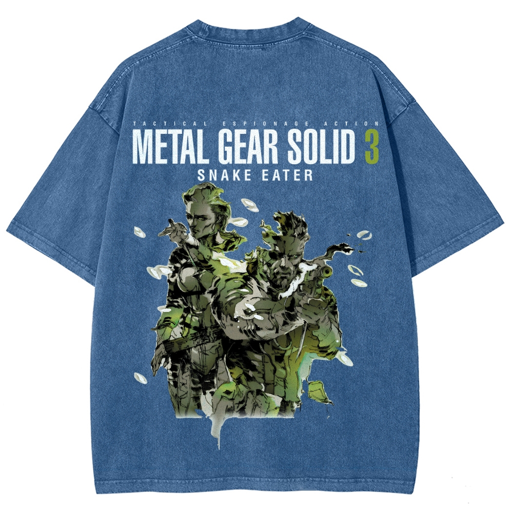 Metal Gear Solid Unisex Fit Washed T-Shirt 2508020481