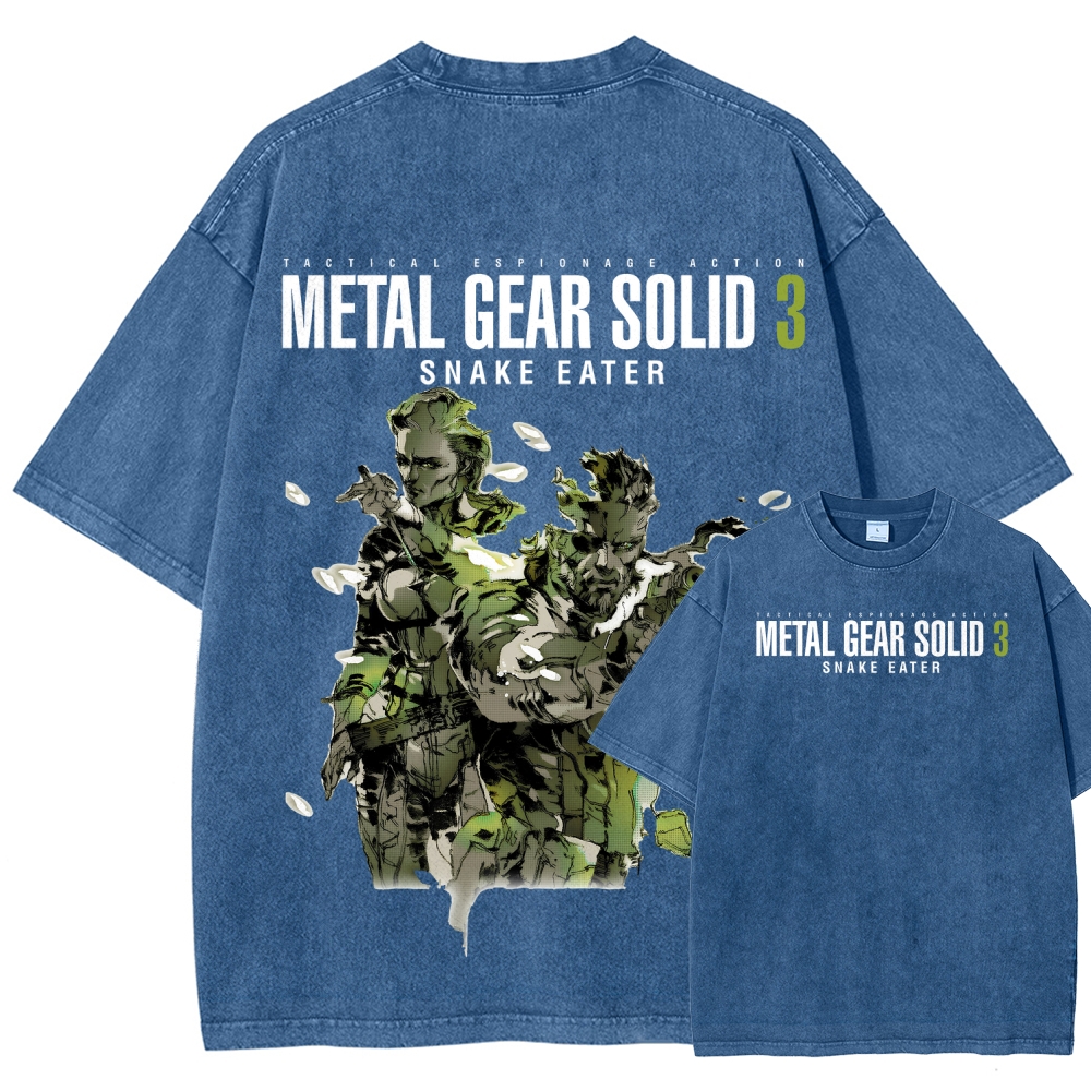 Metal Gear Solid Unisex Fit Washed T-Shirt 2508020481