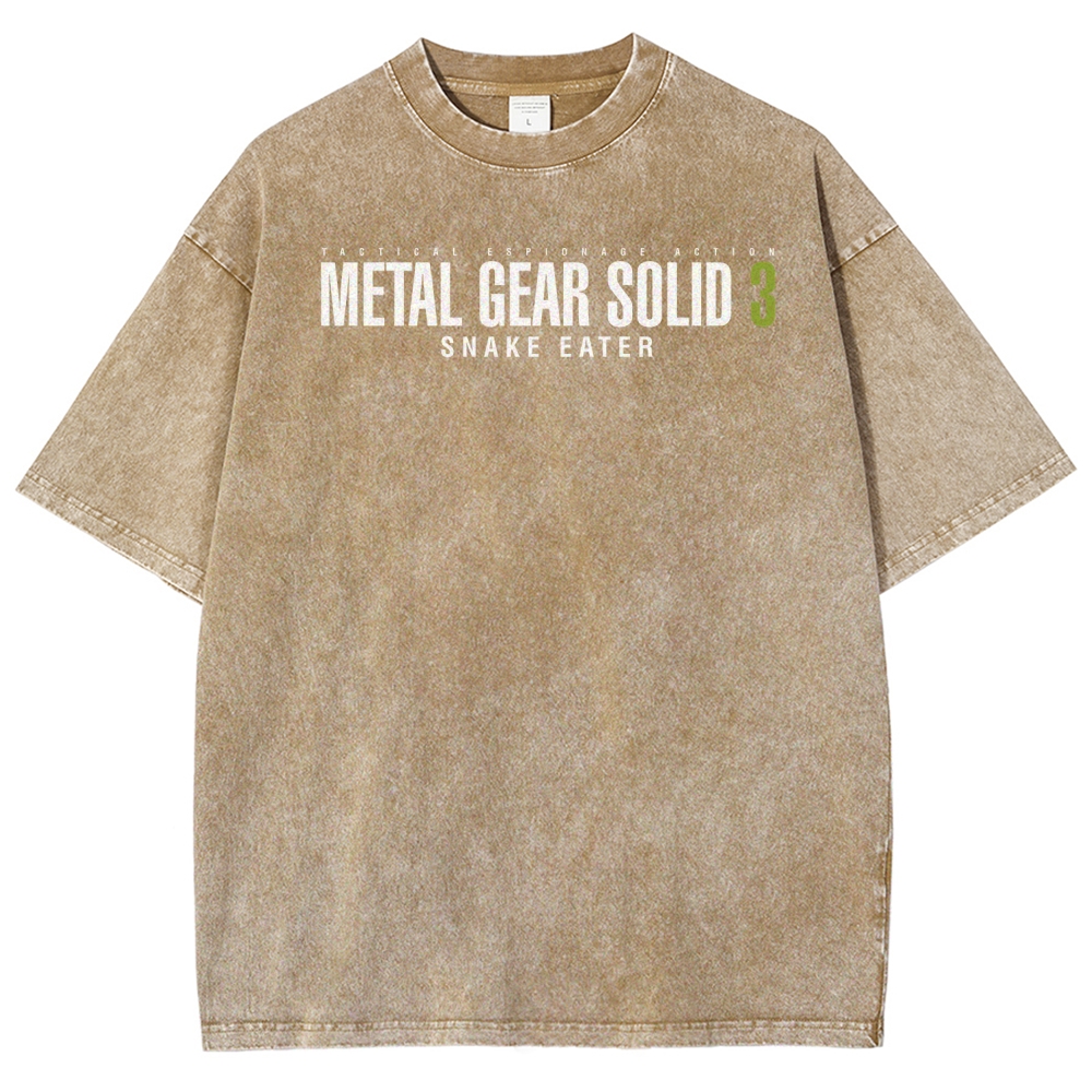 Metal Gear Solid Unisex Fit Washed T-Shirt 2508020481