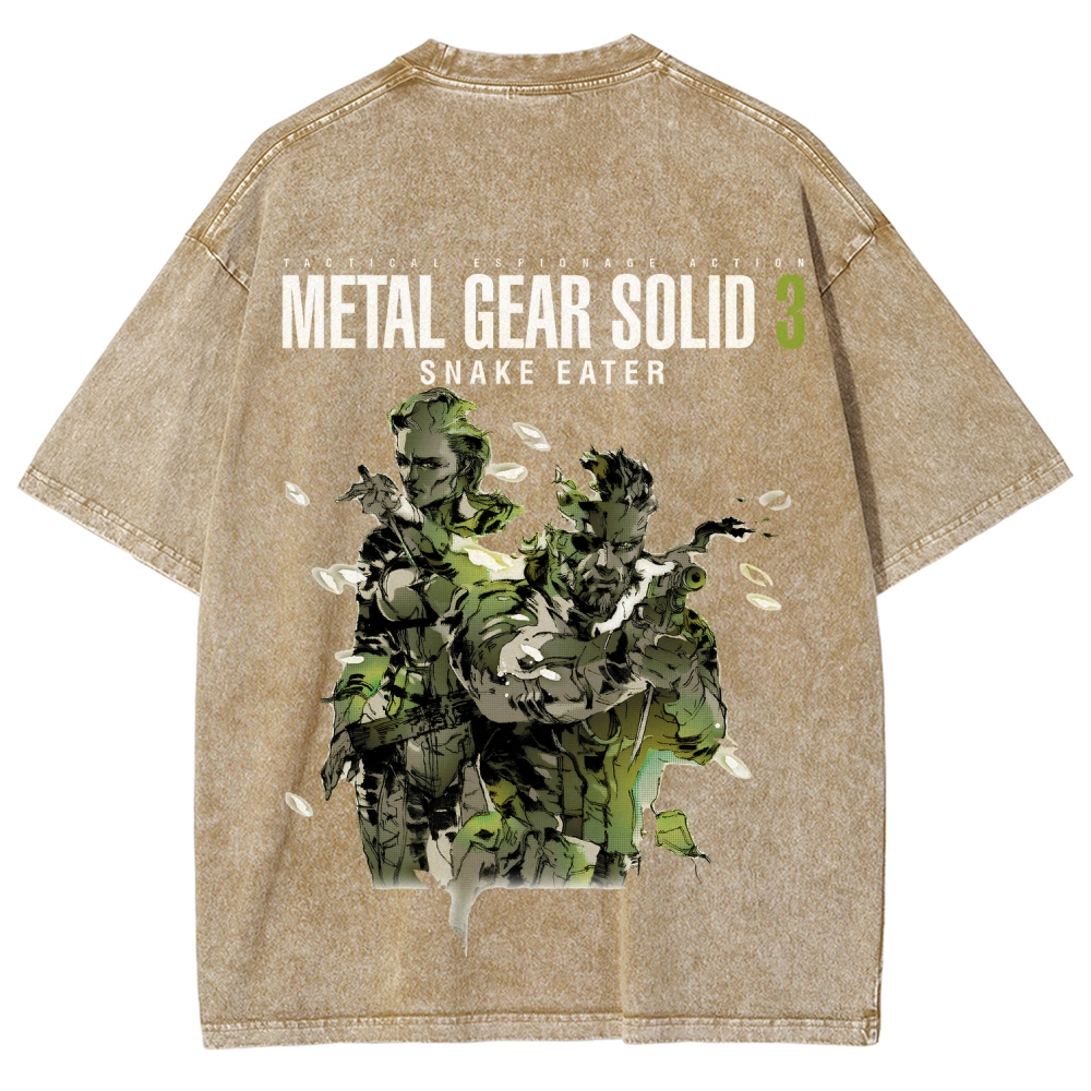 Metal Gear Solid Unisex Fit Washed T-Shirt 2508020481
