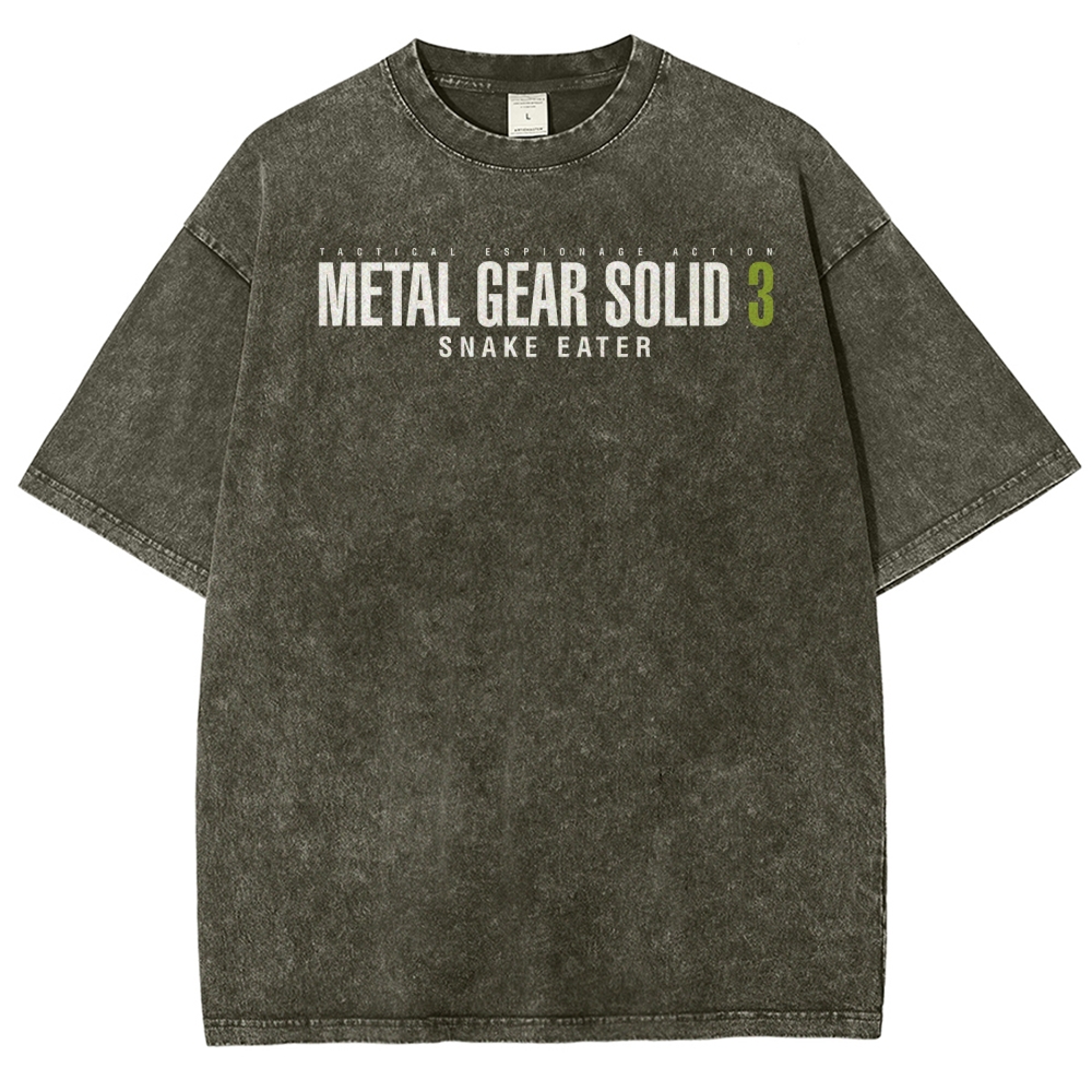Metal Gear Solid Unisex Fit Washed T-Shirt 2508020481