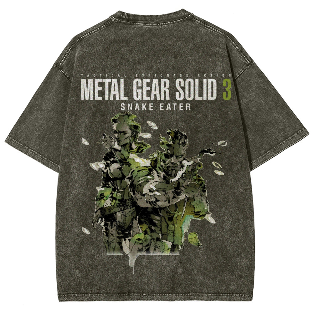 Metal Gear Solid Unisex Fit Washed T-Shirt 2508020481