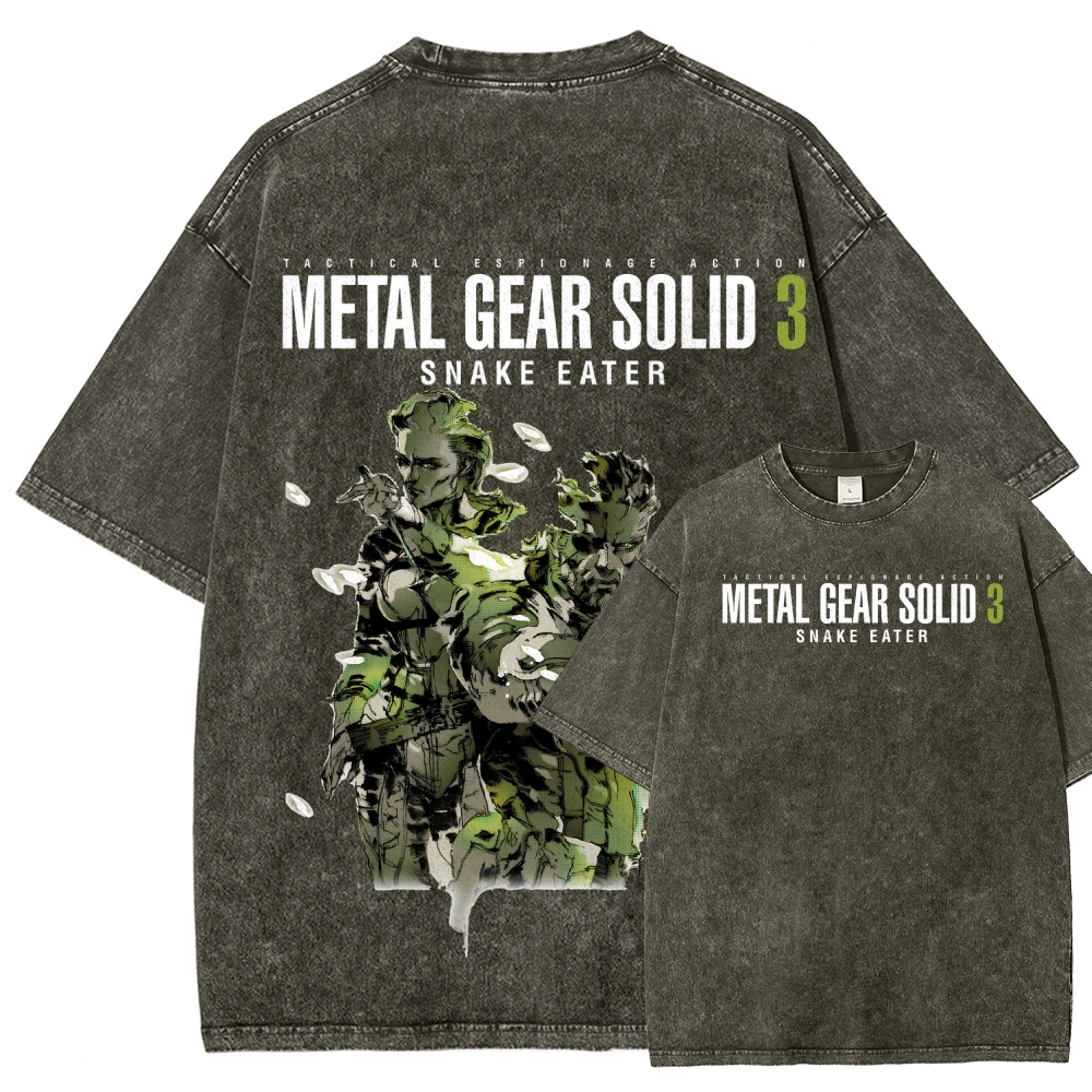 Metal Gear Solid Unisex Fit Washed T-Shirt 2508020481
