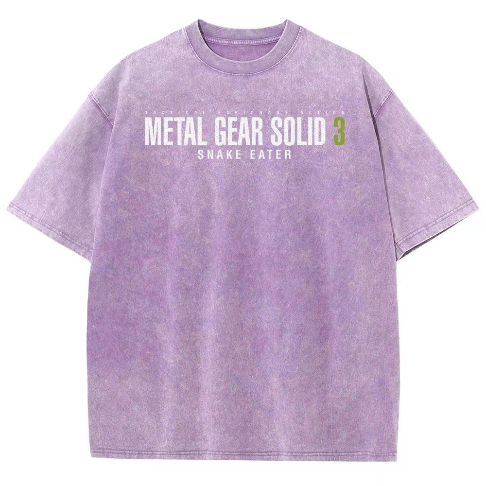 Metal Gear Solid Unisex Fit Washed T-Shirt 2508020481