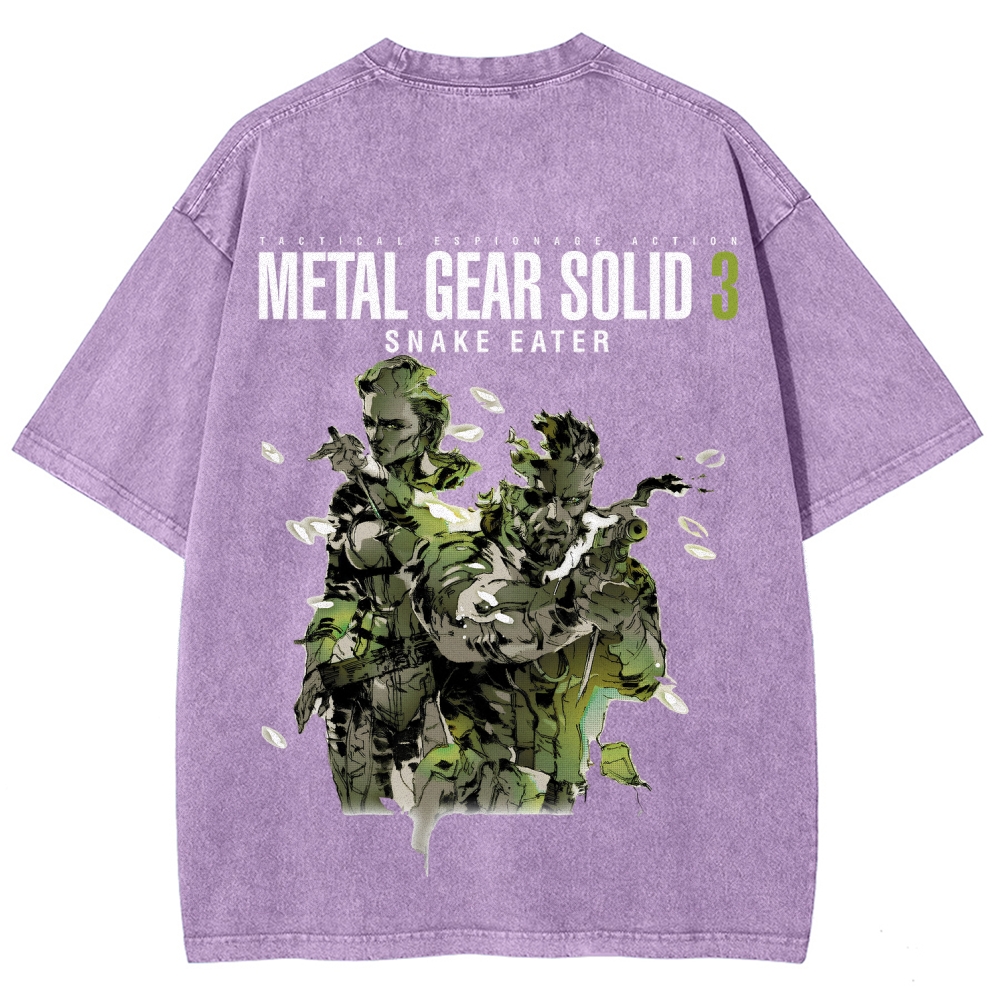 Metal Gear Solid Unisex Fit Washed T-Shirt 2508020481