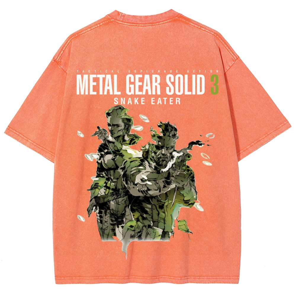 Metal Gear Solid Unisex Fit Washed T-Shirt 2508020481