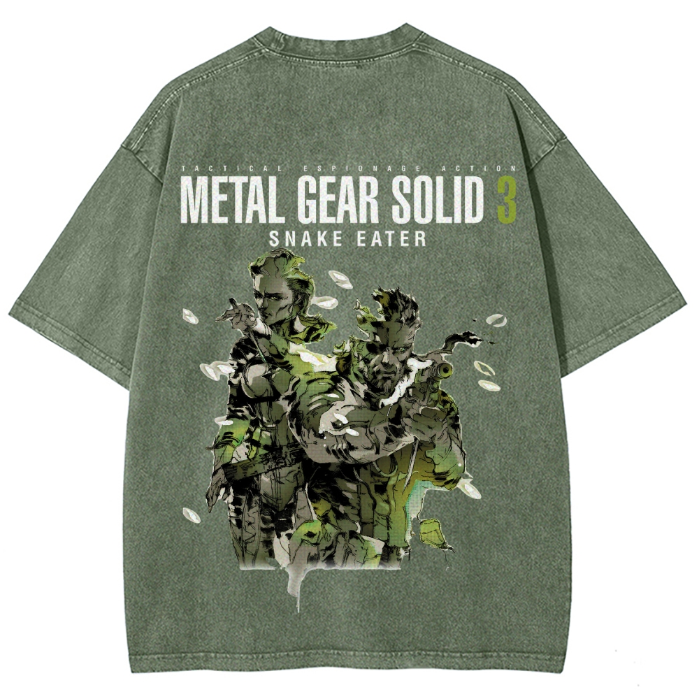 Metal Gear Solid Unisex Fit Washed T-Shirt 2508020481