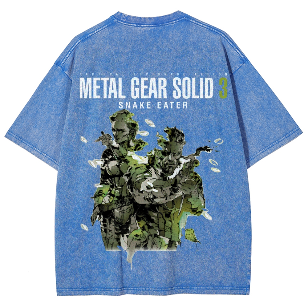 Metal Gear Solid Unisex Fit Washed T-Shirt 2508020481