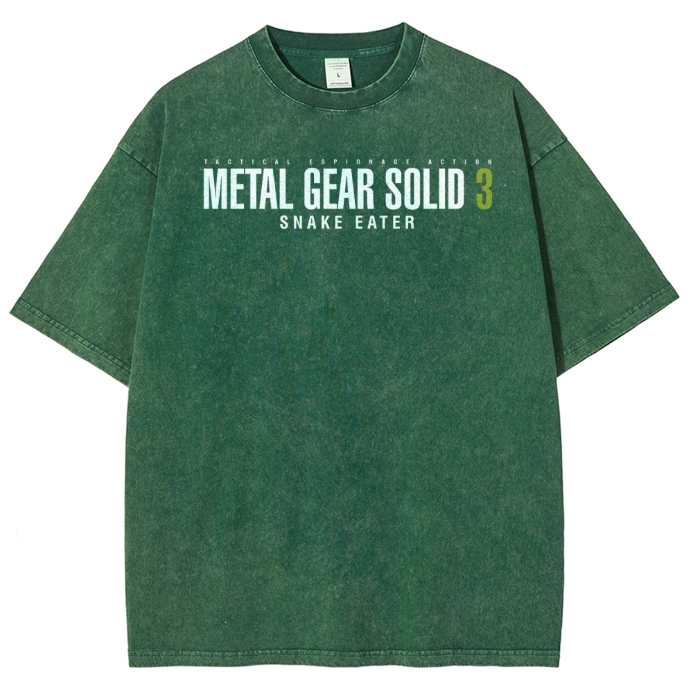 Metal Gear Solid Unisex Fit Washed T-Shirt 2508020481