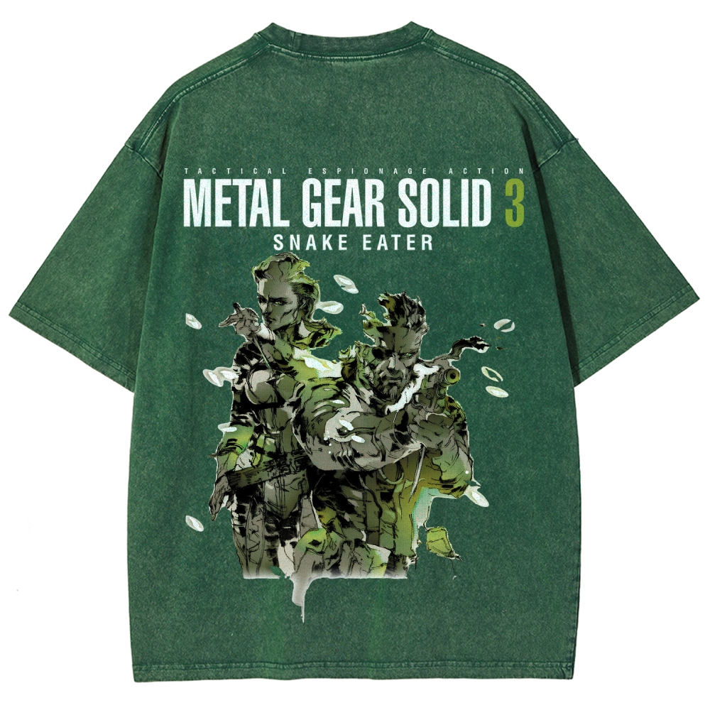 Metal Gear Solid Unisex Fit Washed T-Shirt 2508020481