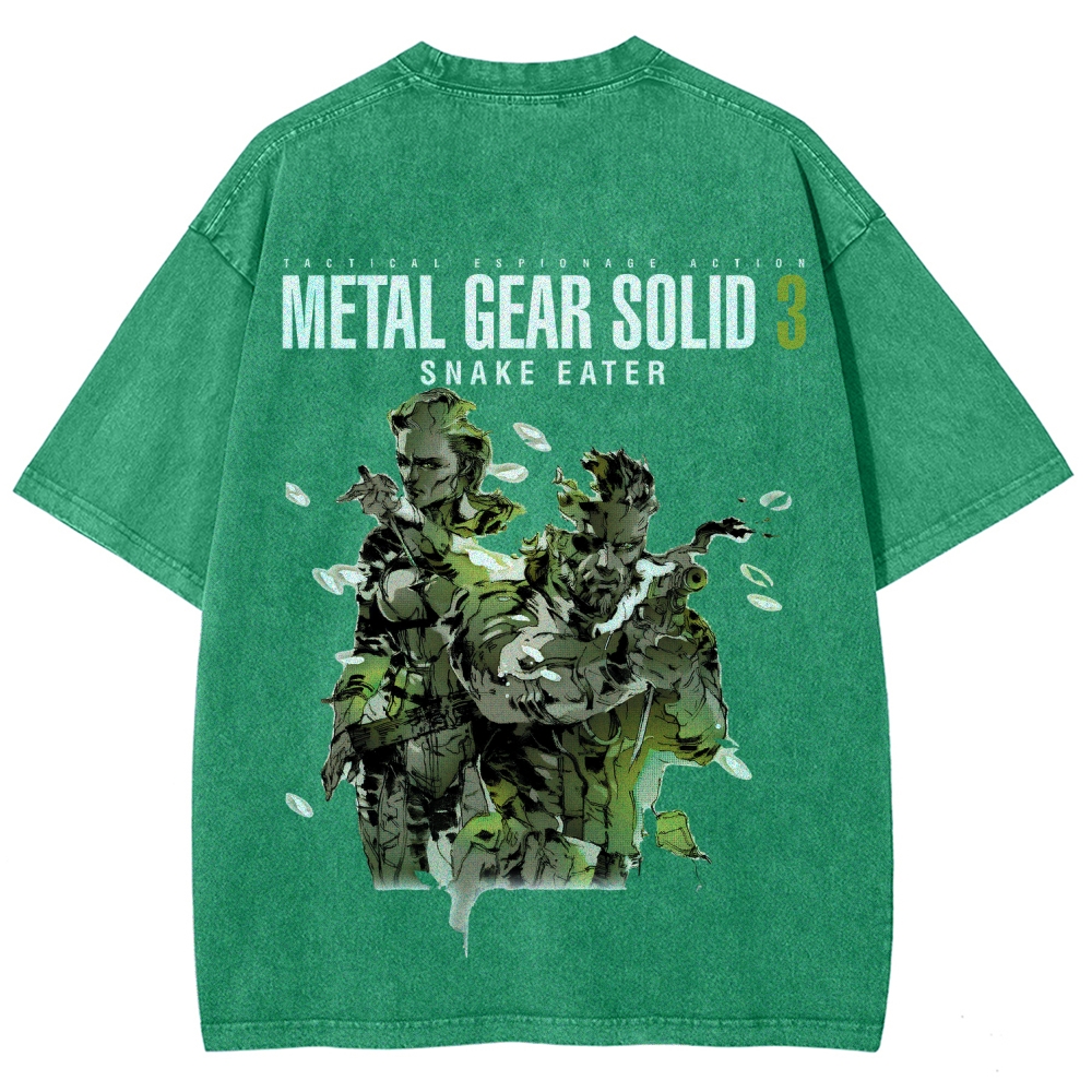 Metal Gear Solid Unisex Fit Washed T-Shirt 2508020481