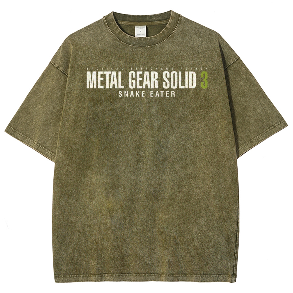Metal Gear Solid Unisex Fit Washed T-Shirt 2508020481
