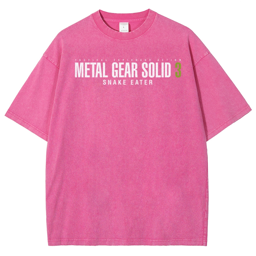 Metal Gear Solid Unisex Fit Washed T-Shirt 2508020481